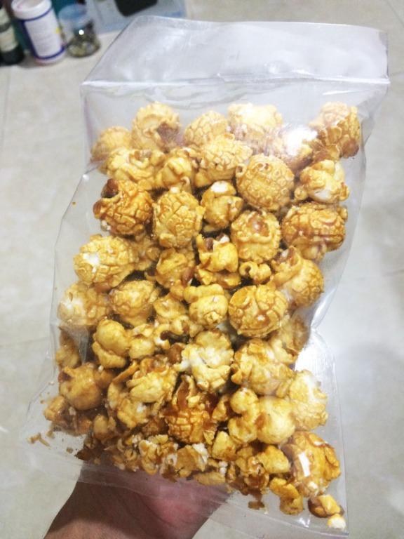 Kokoshka Caramel Popcorn 300g Perfect Baked Caramel Popcorn Mushroom In Custom Tall Bucket Big Express Food Drinks Packaged Snacks On Carousell