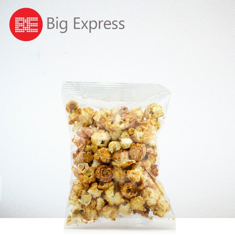 Kokoshka Caramel Popcorn 50g Perfect Baked Caramel Popcorn Mushroom In Custom Plastic Clear Bag Big Express Food Drinks Packaged Snacks On Carousell