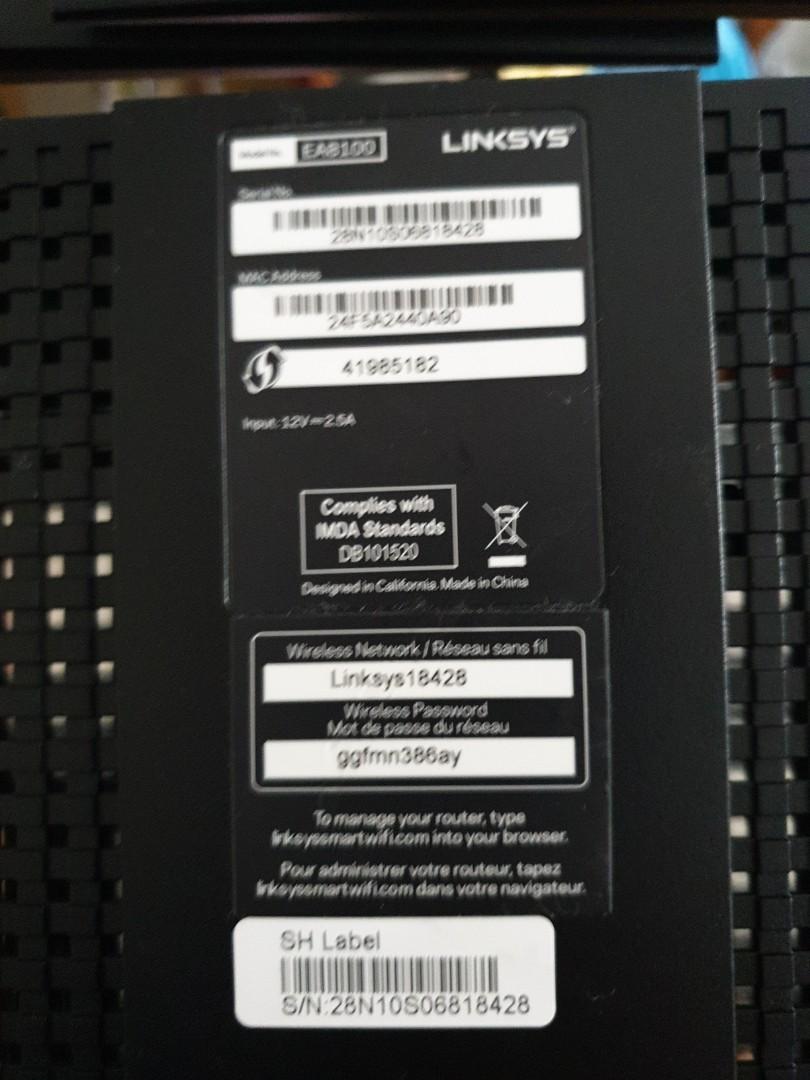 LINKSYS ROUTER, Mobile Phones & Gadgets, Mobile & Gadget Accessories ...