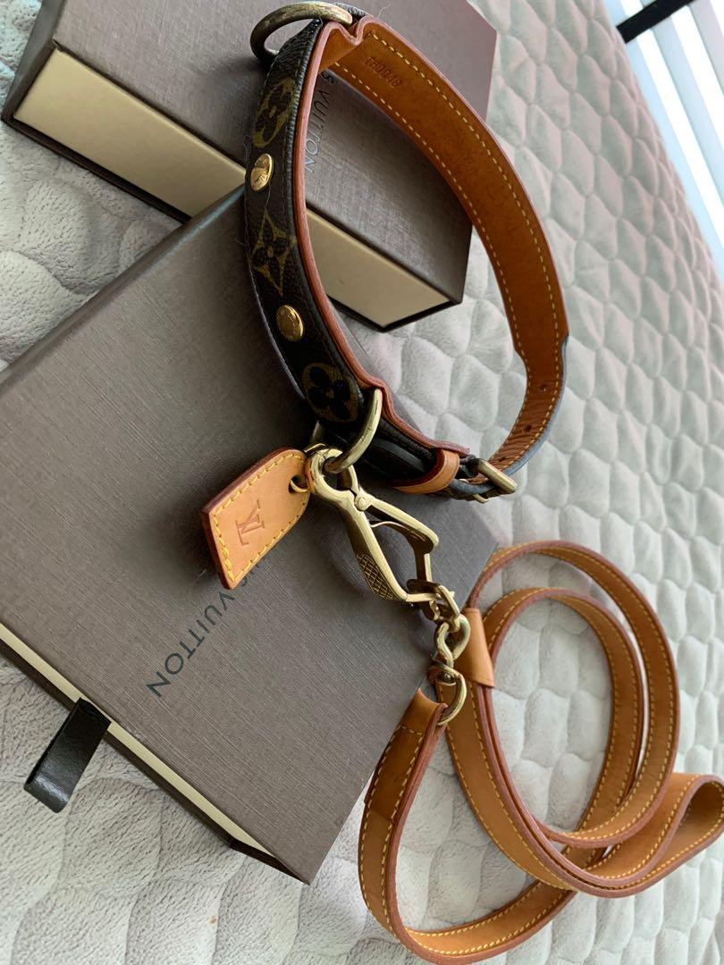 Free Louis Vuitton LV Dog Harness Leash For Tiny Dogs, Pet Supplies, Homes  & Other Pet Accessories on Carousell