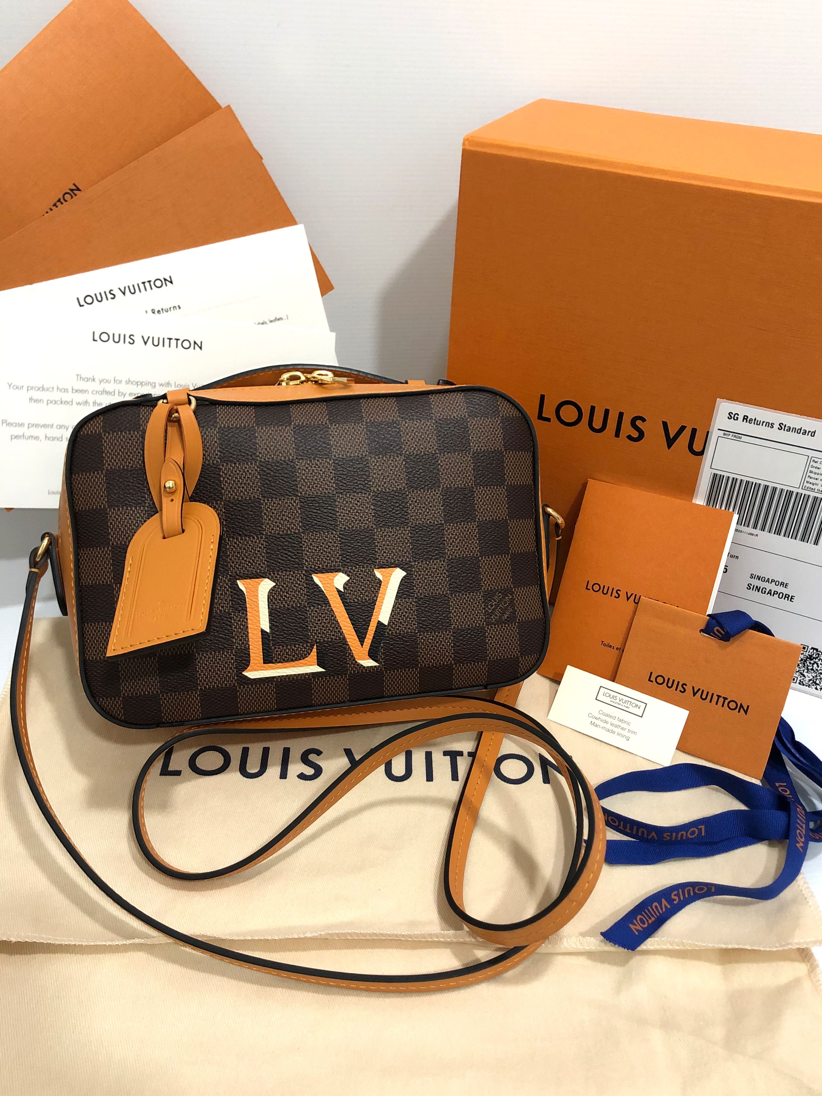 LOUIS VUITTON Damier Santa Monica Saffron N40178 shoulder bag  800000111146000