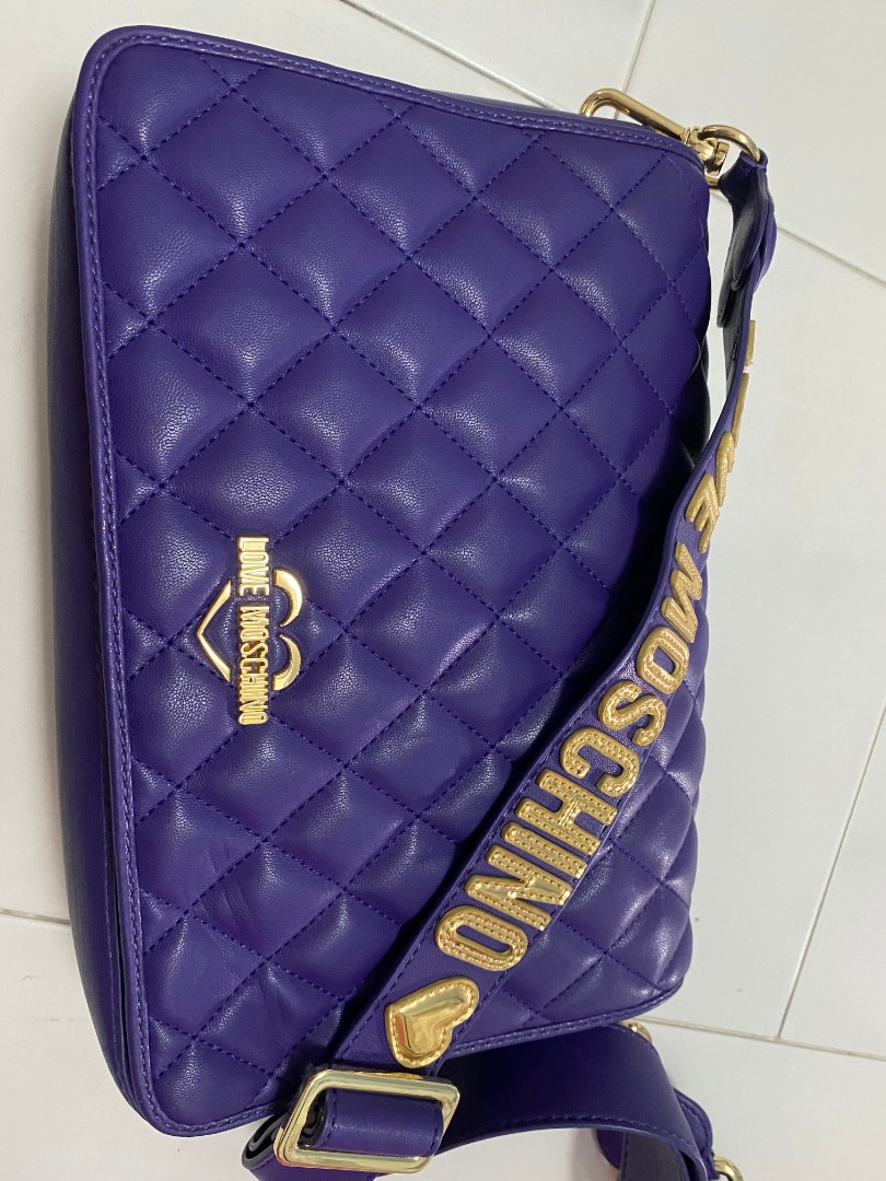 love moschino purple bag