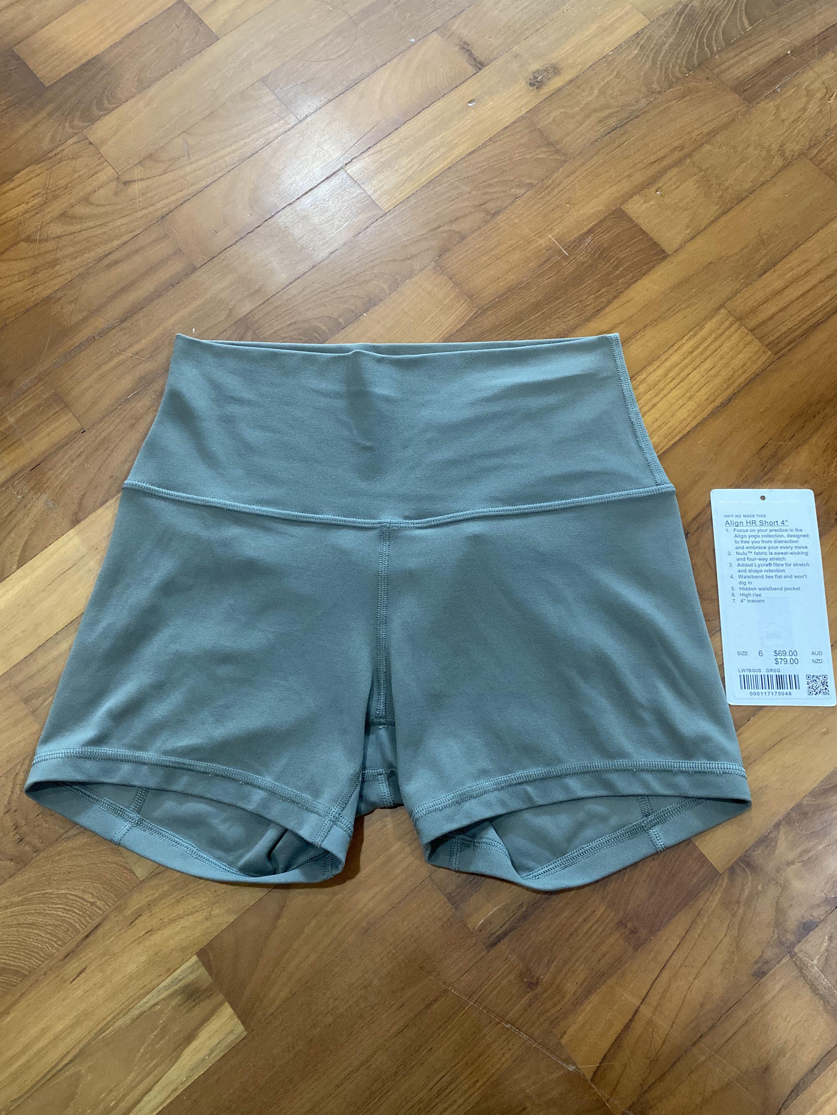 Lululemon 4 inch Align Shorts Grey Sage