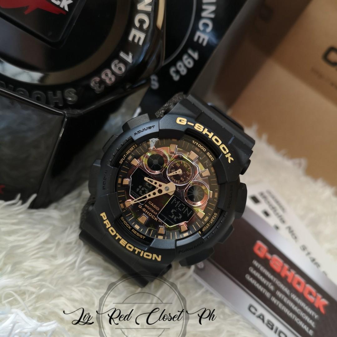 Markdown Sale G Shock Ga 100cf 1a9 Camo Watch Men S Fashion Watches On Carousell
