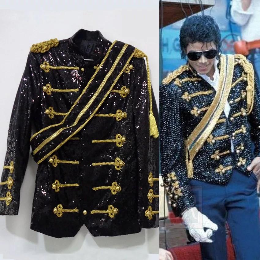 Men costume black gold jacket blazer Prince, Men's Fashion, Coats ...