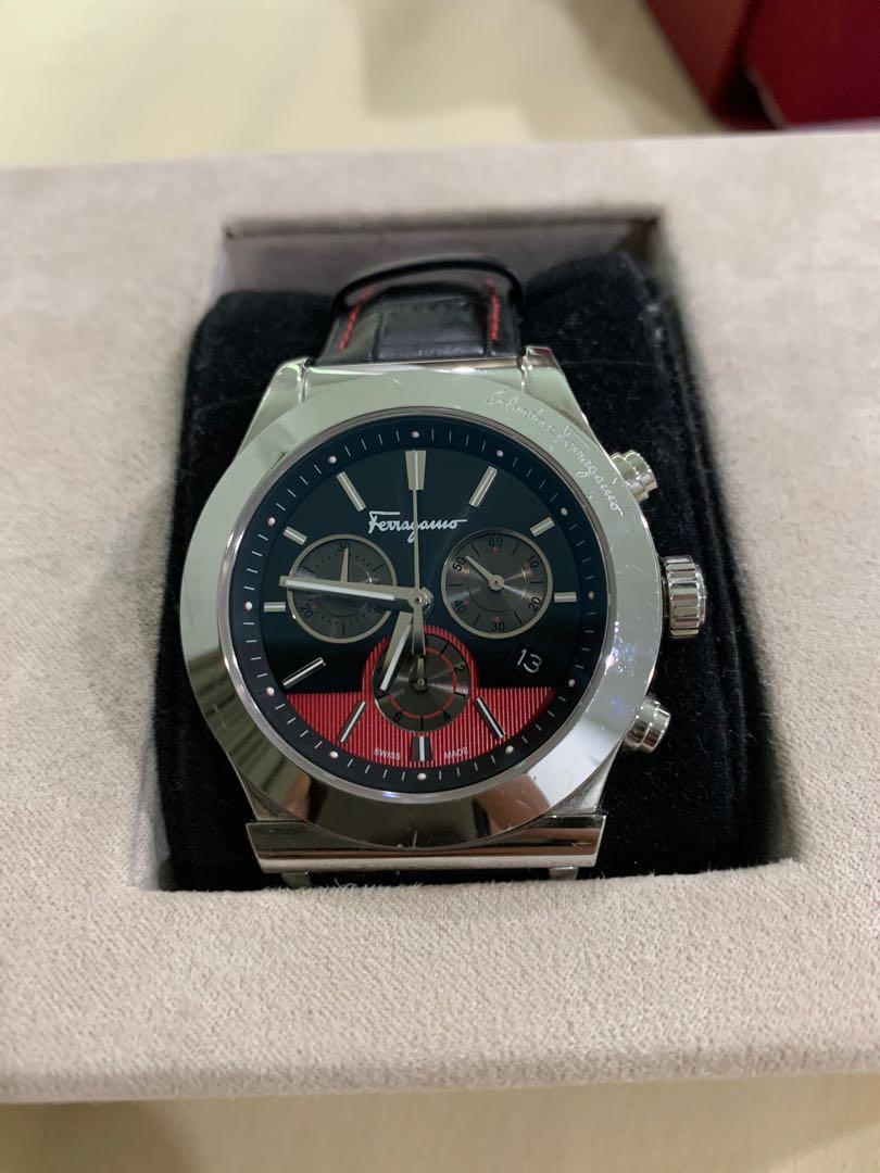 Salvatore ferragamo men's sale 1898 chrono watch