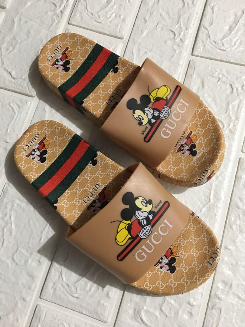 gucci sandals mickey mouse