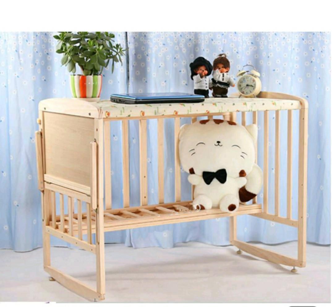multifunction wood cot / cradle, Babies & Kids, Baby Nursery & Kids