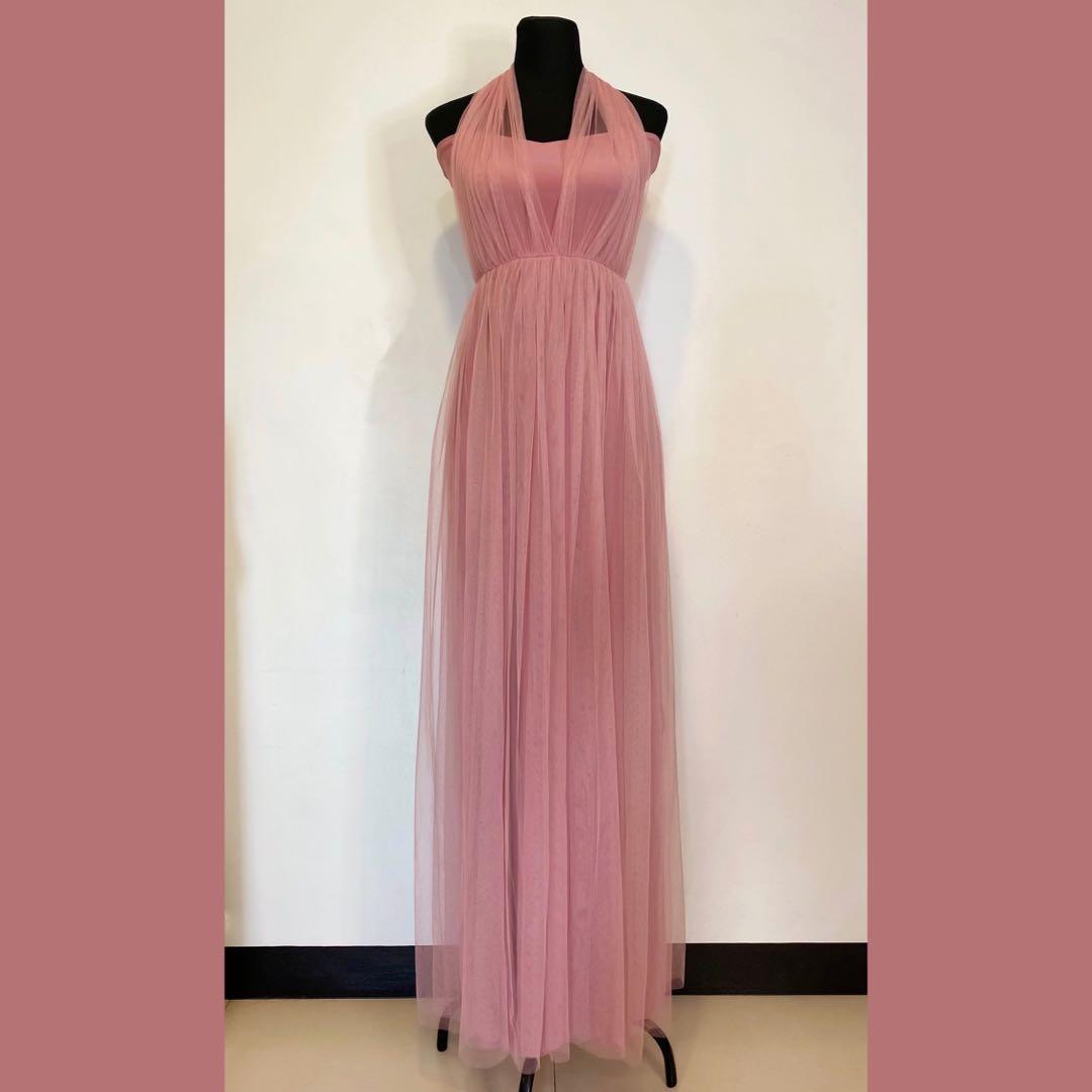 Multi-way Tulle Gown / Long Dress (Category: Dresses) located in Quezon City. Submitted by shopMD (Listing ID 1030693517, Image 2). Description: 💕 Multi-way Tulle Gown / Long Dress 💕 Color: Old Rose 💕 Convertible. Can be worn different ways! ☺️ 💕 Used only once for a wedding! Well taken care of. 🥰.
