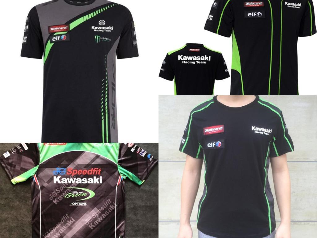 Official Kawasaki Racing short sleeve team motogp crew racing Official Kawasaki Racing short sleeve team motogp crew racing