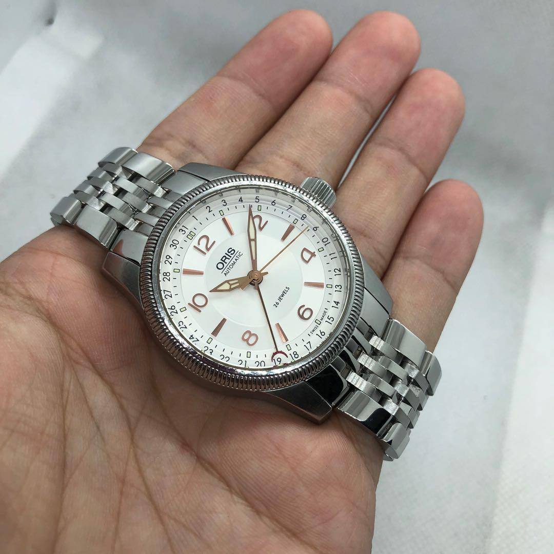 Oris big top crown white dial