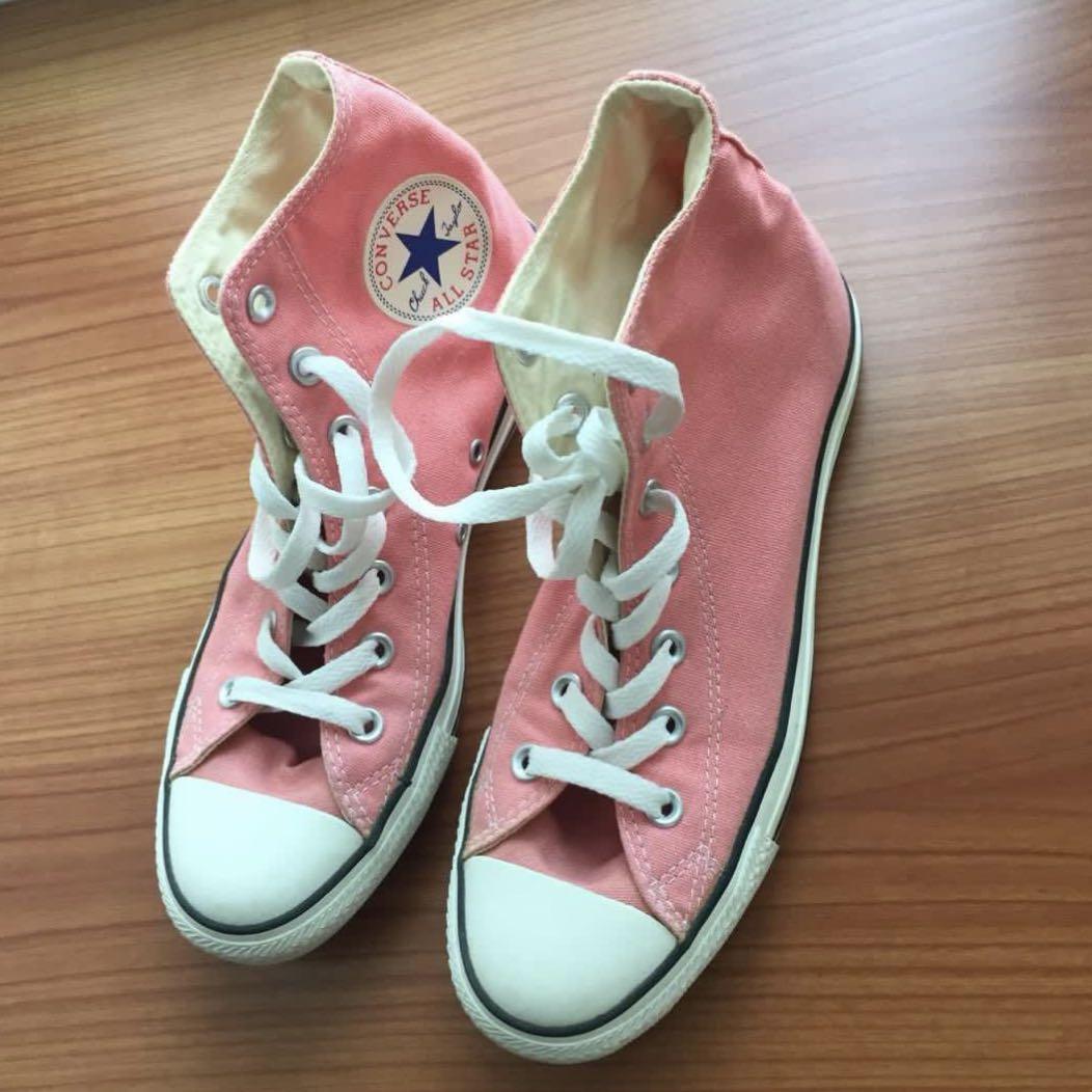 pink convers