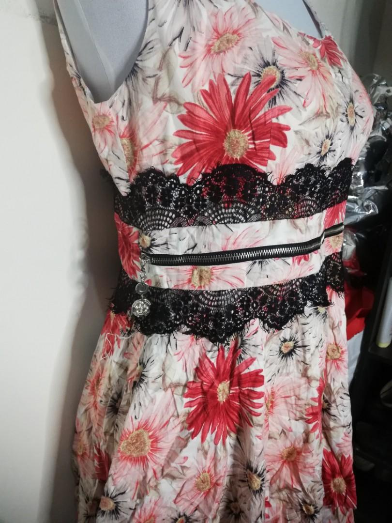 gucci pink floral dress