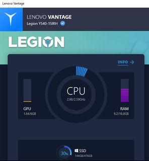 Preloved Legion Y540-15IRH Laptop (Lenovo) - Type 81SX for Sale