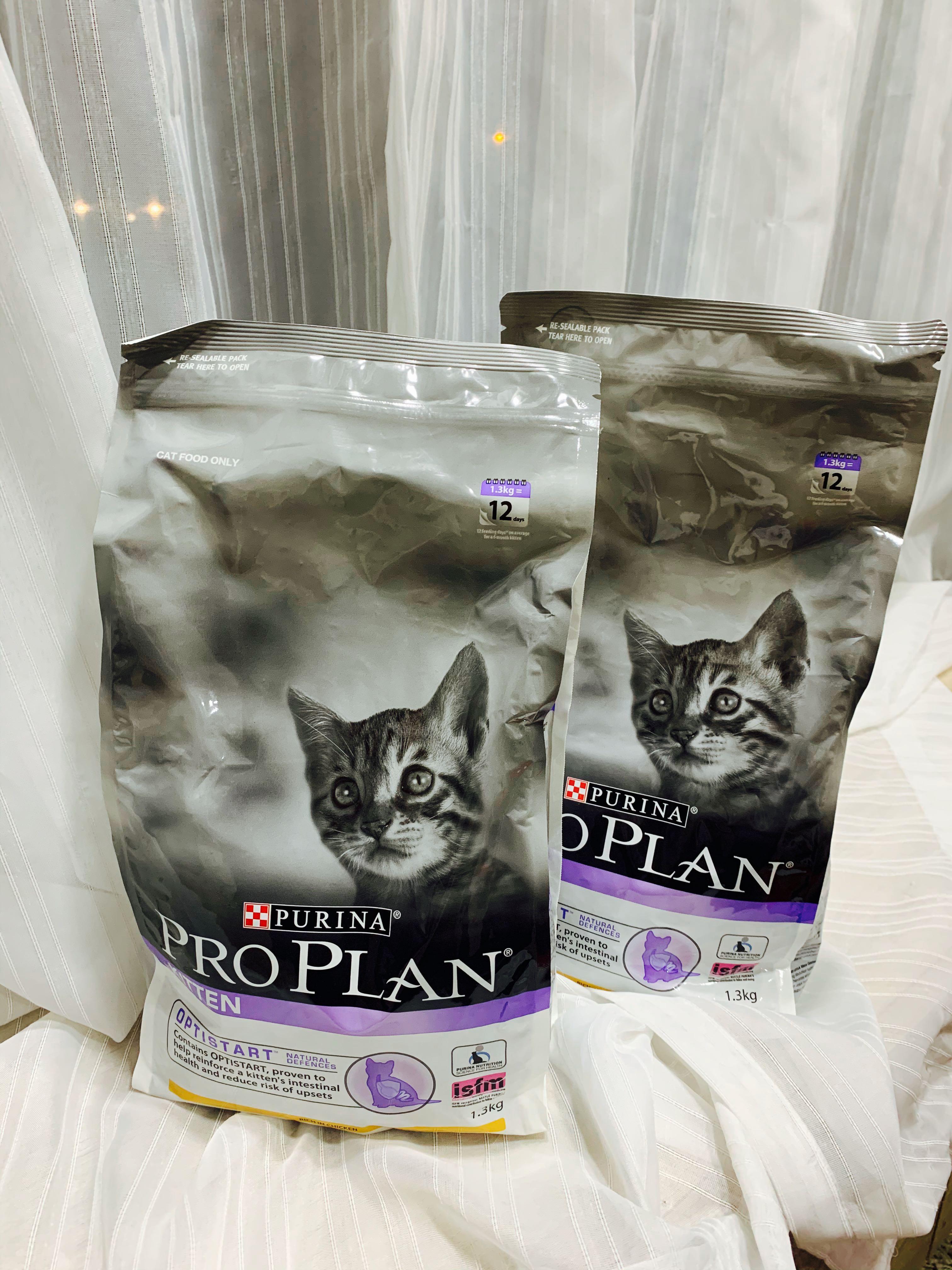 Pro Plan Optistart Kitten Dry Cat Food 1 3kg Pet Supplies For Cats Cat Food On Carousell