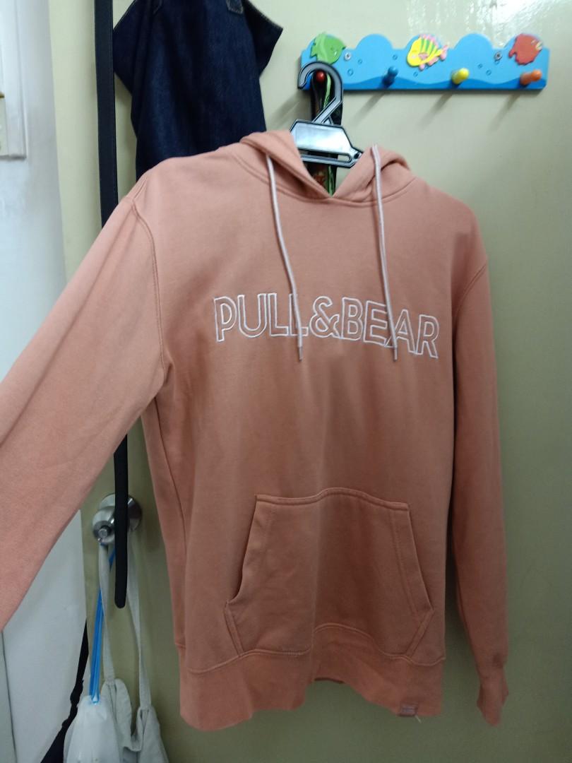 Pink pull and bear hoodie top