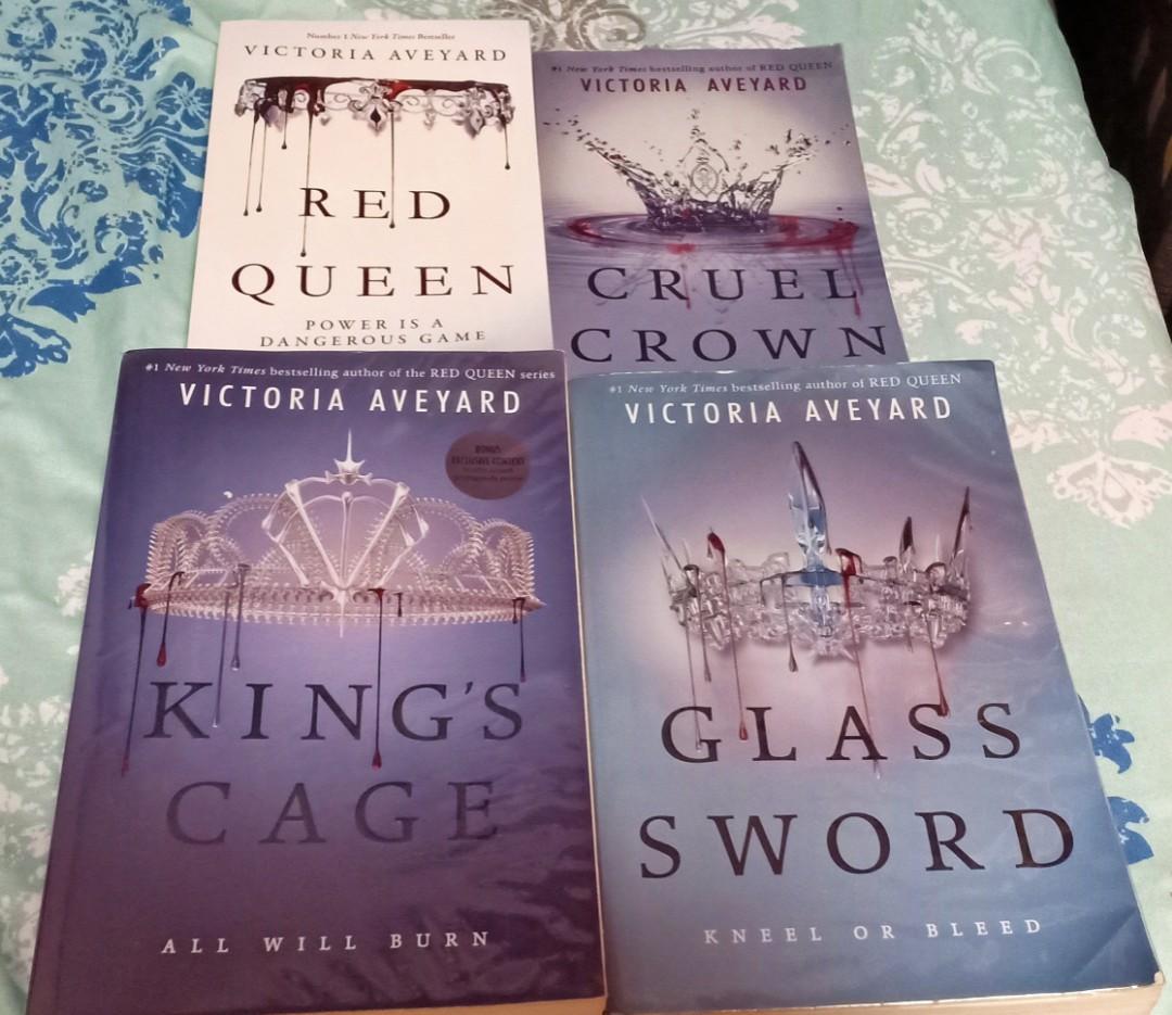 Red Queen Series 1 3 And Cruel Crown Books Books On Carousell