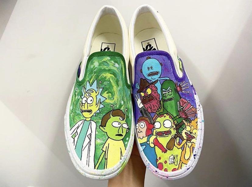 Rick and Morty Vans Slip-On 客製球鞋 