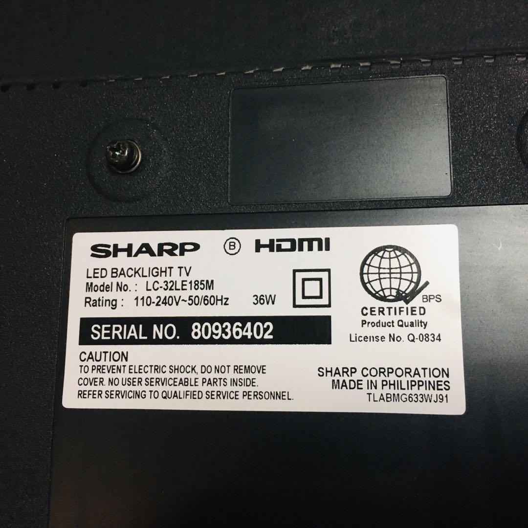 Sharp Aquos HD LED Flat Screen TV 32” Model LC32LE185M P3,900 ONLY FOR