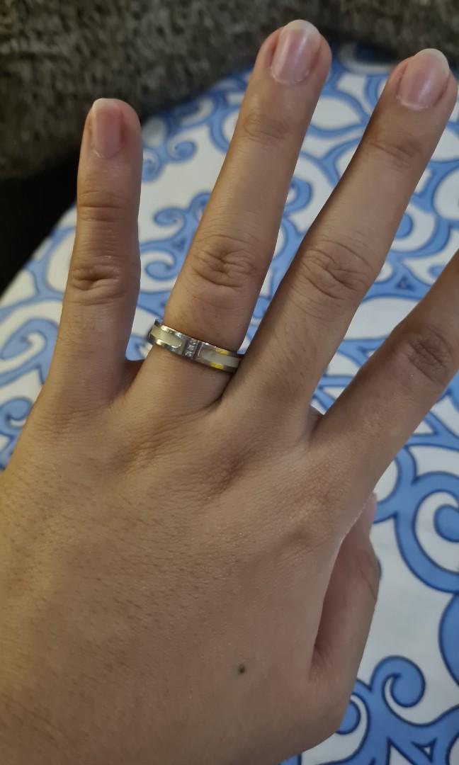Stainless necklace and ring set (Category: Necklaces) located in Las Pinas. Submitted by annibeah (Listing ID 1030779776, Image 3). Description: °Selling my preloved stainless steel necklace and ring from imono. °Both has the MOTHER of PEARL stone (white part). °Ring size is 4.5-5 °Stainless jewelries do not tarnish unless user is very acidic. °RFS: no longer using these babies MOP: bdo/bpi/gcash.