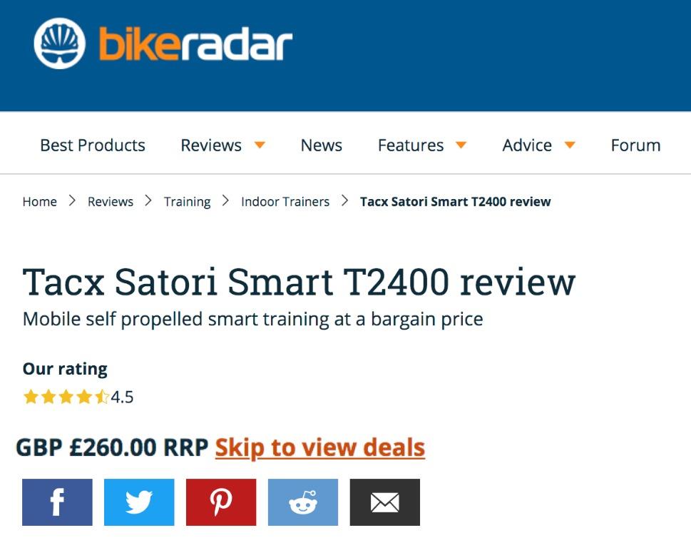 Tacx Satori Smart bike trainer in review