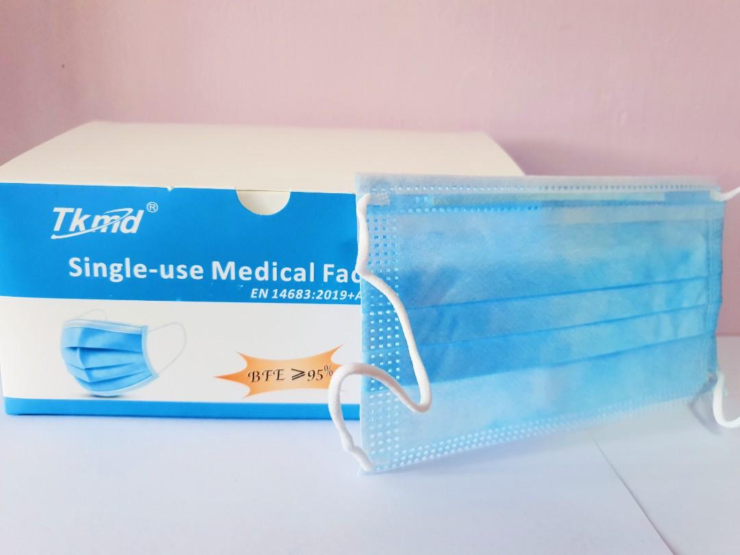 TK md Singleuse Medical Face Mask (3 layers) 50 pieces, Health