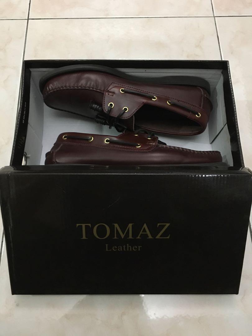 Tomaz C999A Leather Boat Shoes (Wine 