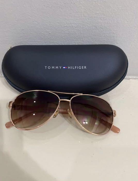 tommy hilfiger women's aviator sunglasses