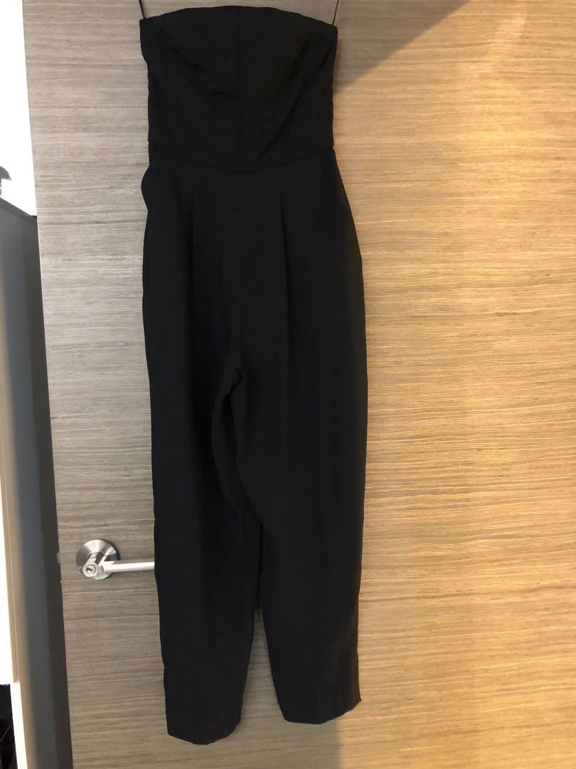 petite black jumpsuit uk