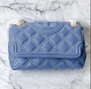 tory burch fleming soft medium bluewood
