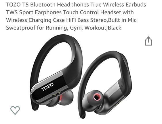 Tozo t5 bluetooth headphones clearance