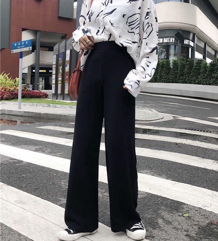 Woman Suits Pant Korean Style Elegant High Waist Straight Summer Pants  Women Casual Outfits Classic White Wide Pants Women | Fruugo NO