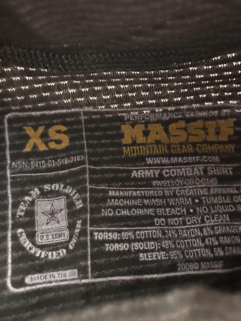 US ARMY Combat Shirt XS, 男裝, 男裝衫 ＆ 外套 Carousell