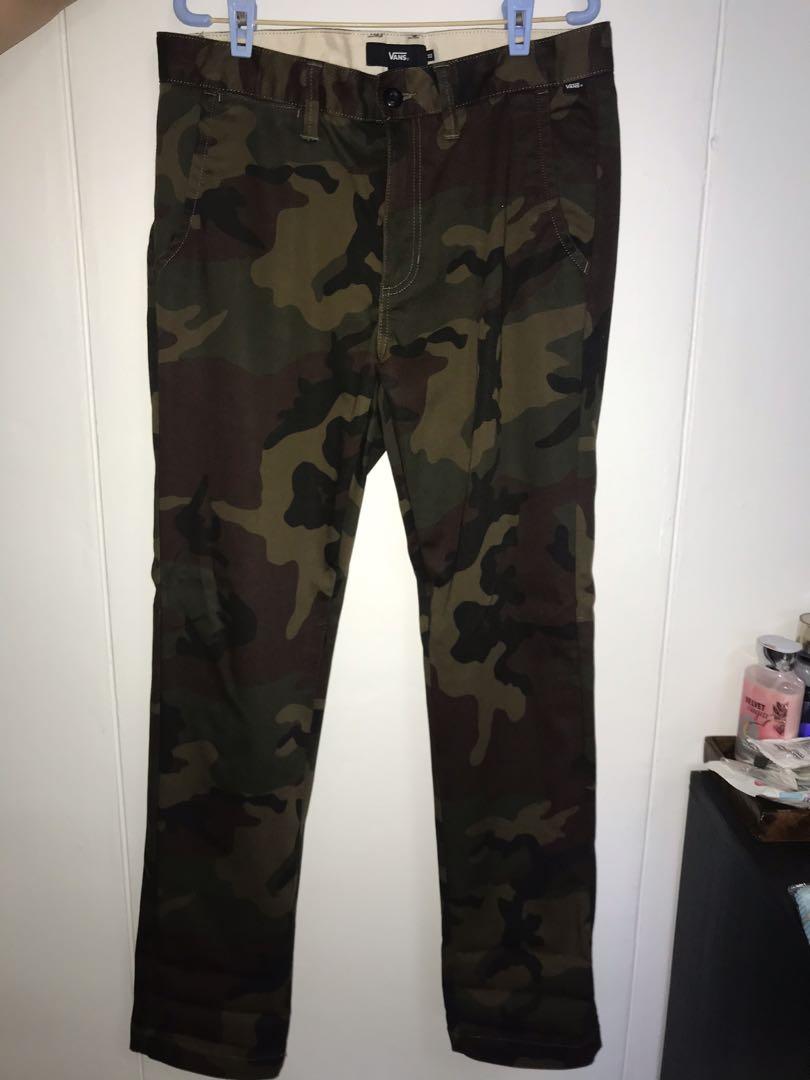 camo pants with vans