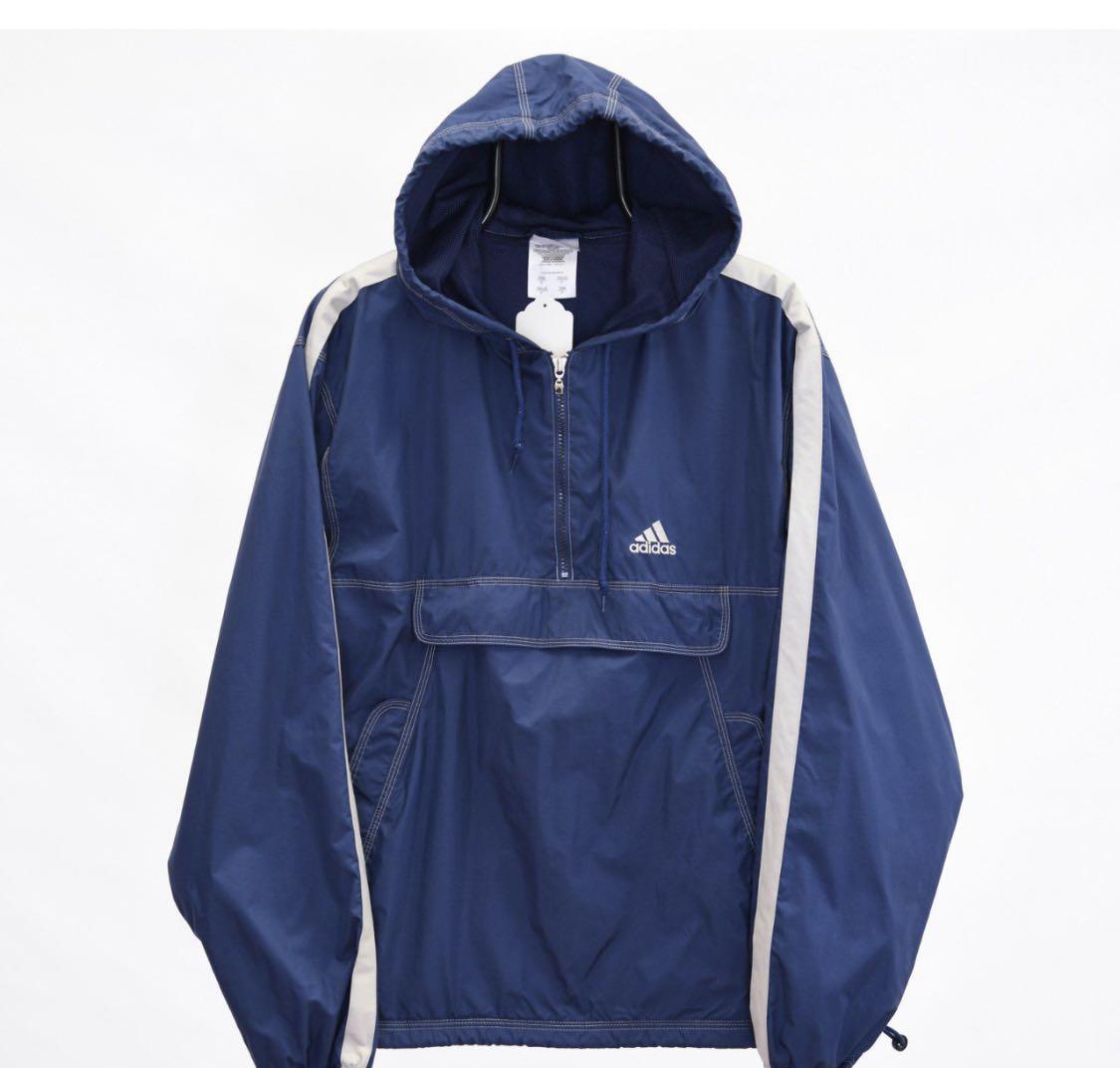 adidas vintage half zip