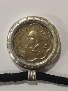 Vintage Coin in Sterling Locket