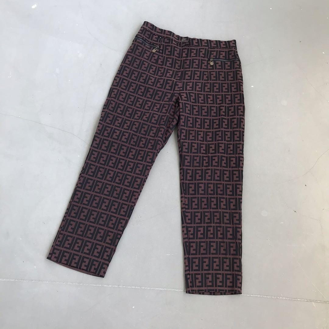 vintage fendi logo pants