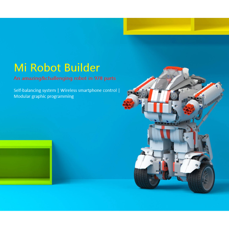 SG Seller Xiaomi MITU Mi Robot Builder STEM Toys Remote Control Programmable Toy Building Blocks and Coding Kit Robotics for Kids 3 Modes In 1