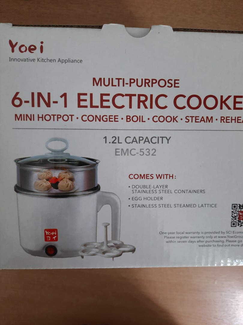 Yoei Multi Purpose Electric Cooker EMC532, TV & Home Appliances