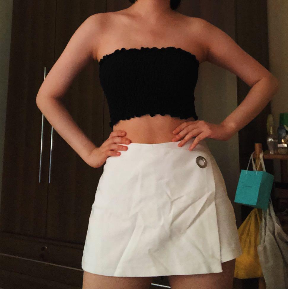 White envelope skort sales