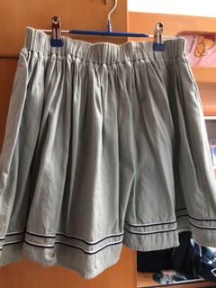 湖水綠傘形短裙64196079309313110