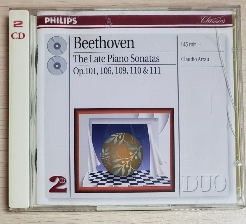 包郵] CD BEETHOVEN : THE LATE PIANO SONATAS - ARRAU PHILIPS 2CD
