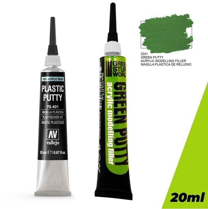 GSW (Green Stuff World) Green Putty 20ml / Vallejo Plastic Putty 20ml
