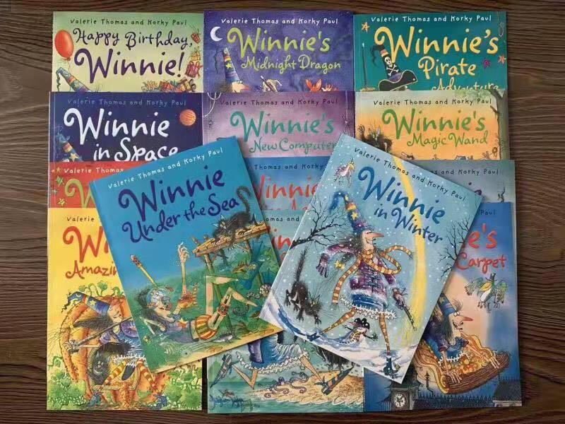 點讀版溫妮女巫Winnie the Witch 大開本英文繪本14冊可點讀, 興趣及
