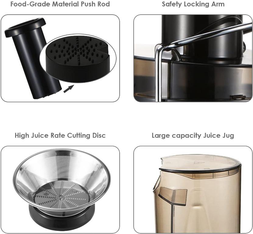 Aicok Juicer Juice Extractor Whole Fruit Juicer High Speed for Fruit