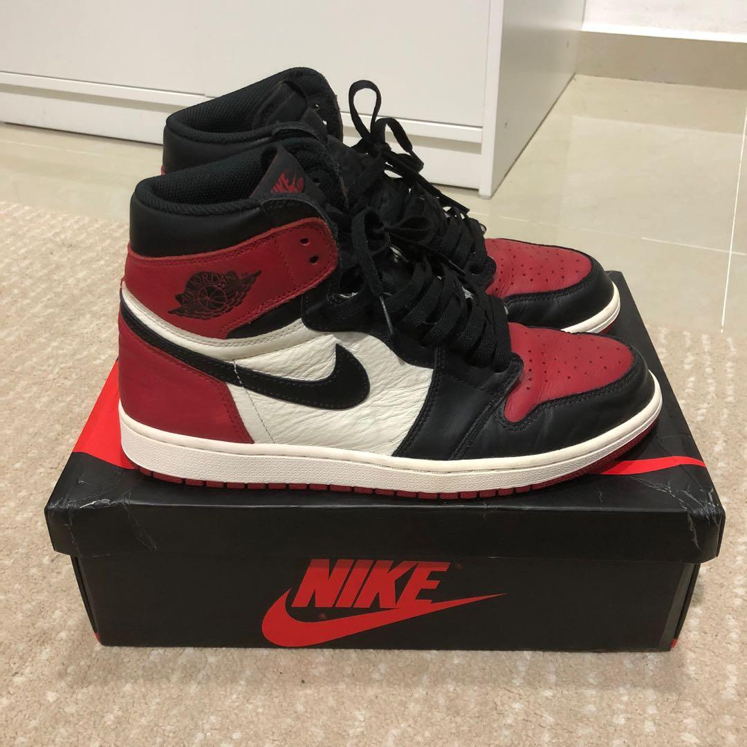 Air jordan 1 retro clearance high og bred toe 2018