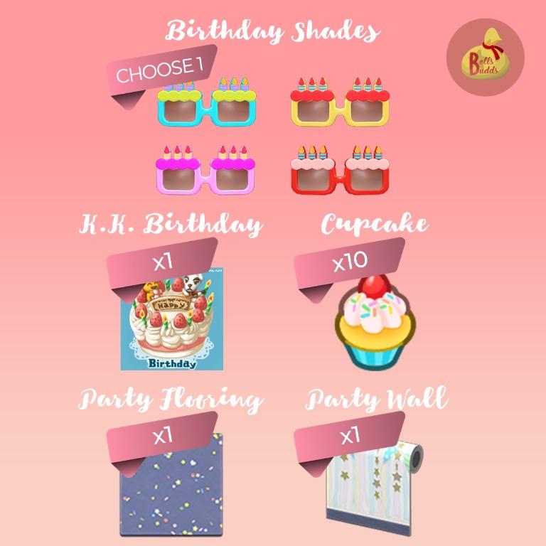 Animal Crossing Birthday Set, Video Gaming, Video Games, Nintendo on