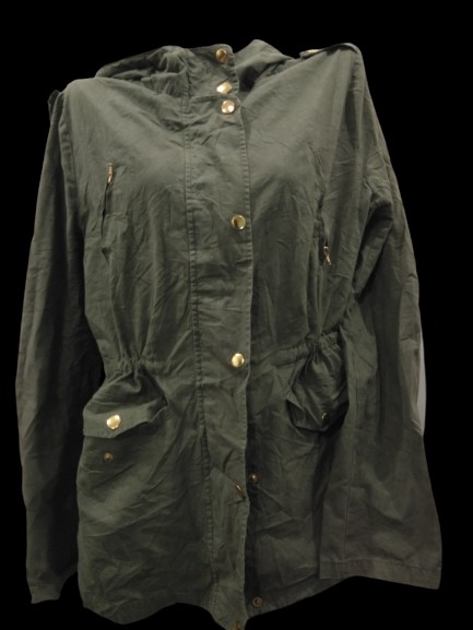 green utility jacket with hood