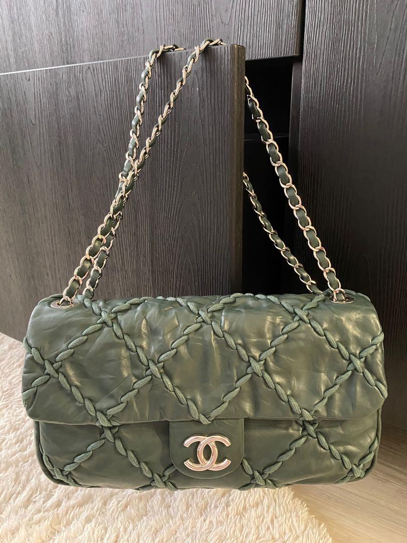 Chanel Aged Calfskin Long Medium Double Flap Bag (SHF-23512) – LuxeDH