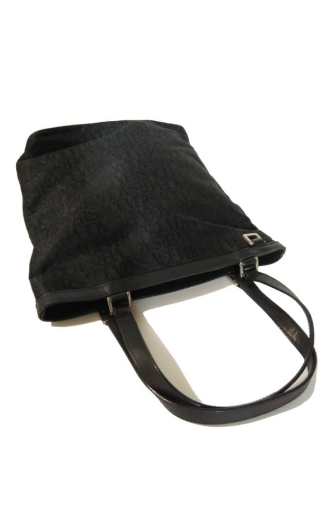 black versace tote bag